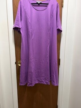 Jessica London Lavender-Purple Midi Dress